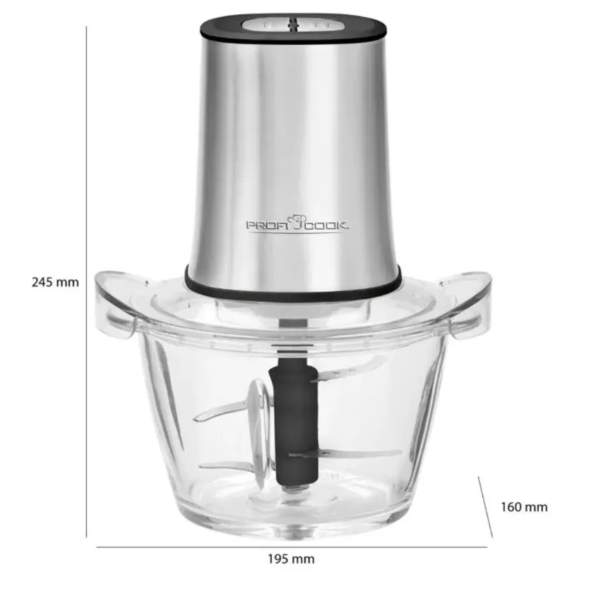 Proficook Çift Bıçaklı Ekstra Güçlü Çoklu Doğrayıcı - Görsel 2