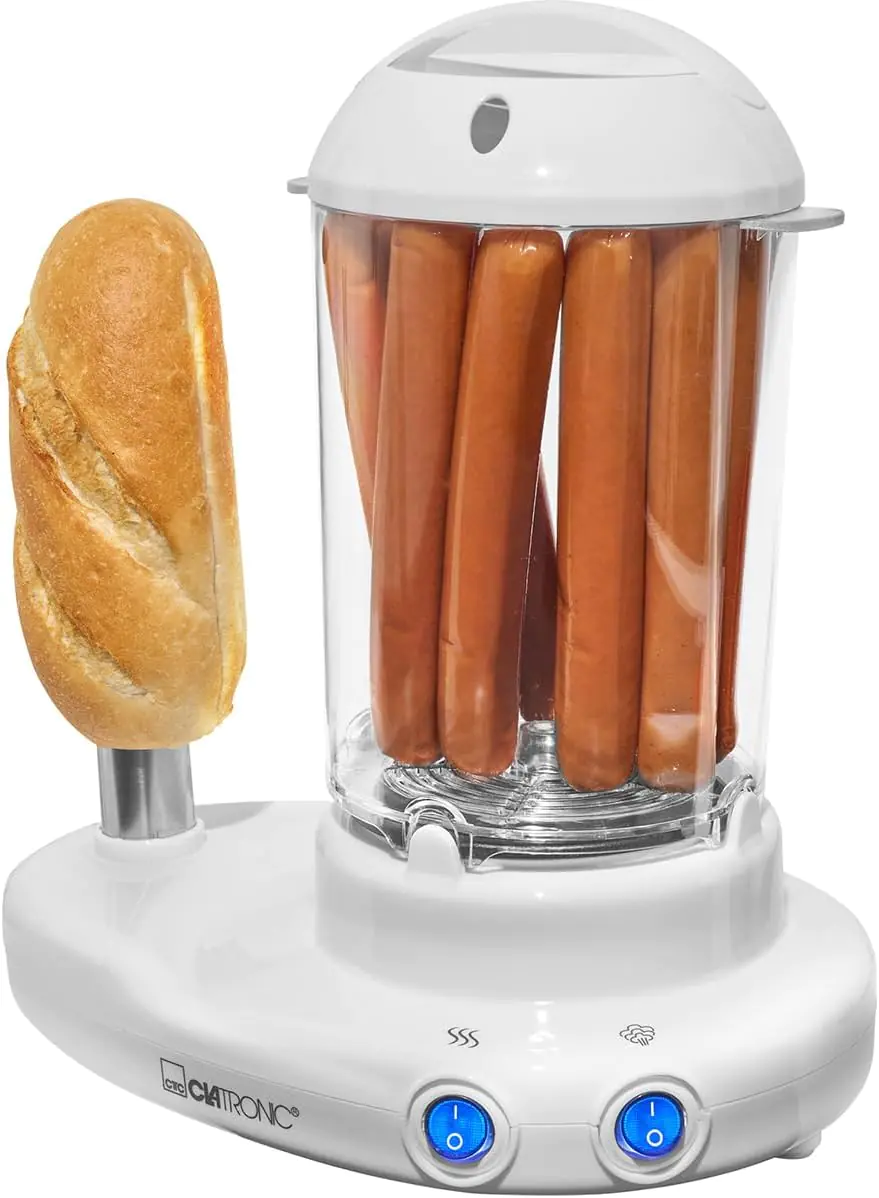 CLATRONIC 2'si 1 arada – Hot dog makinesi ve yumurta pişirici - Image 2