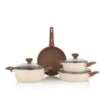 Schafer Jasmine Seramik Tencere Seti 7 Parça-Krem - Görsel 2