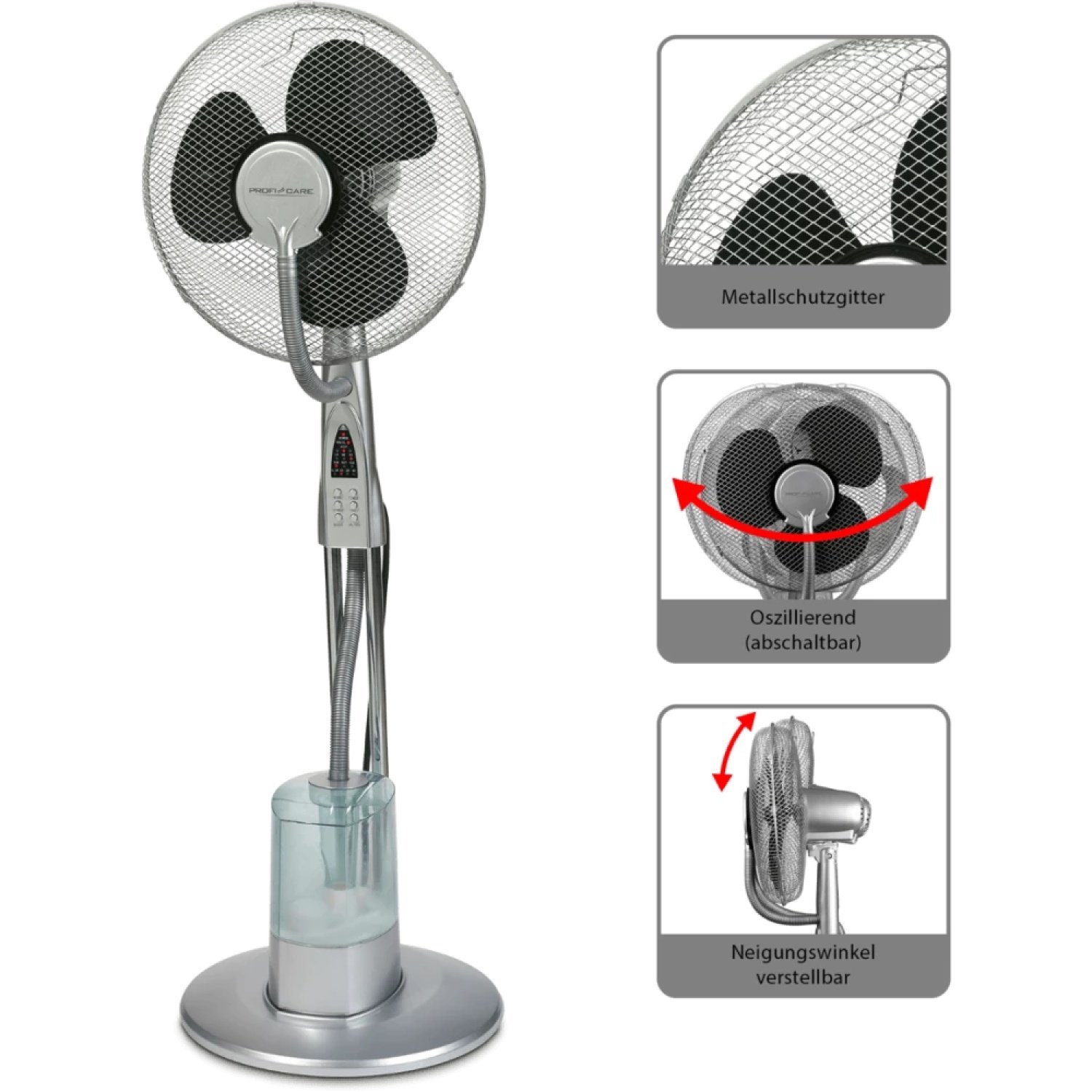 ProfiCare 40cm Havalandırma / Nemlendirme Vantilatörü PC-VL 3111 LB - Image 3