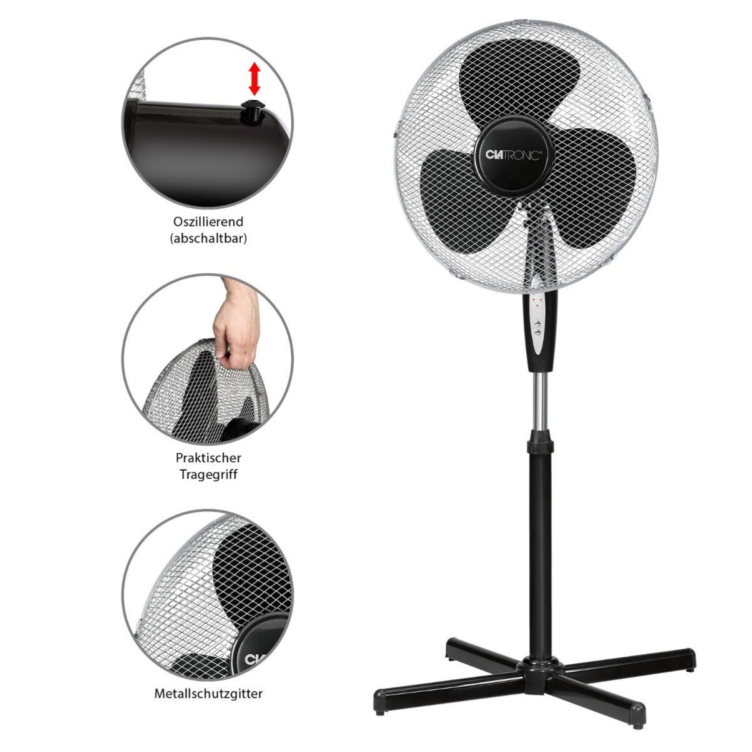 Clatronic Ayaklı Vantilatör 40cm - Görsel 4