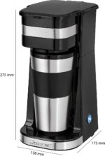 Clatronic Termoslu Çelik Filtre Kahve Makinesi 400ml - Görsel 2