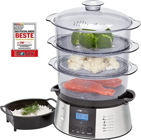 Clatronic Buharlı Pişirme Makinesi 800W DG 3547