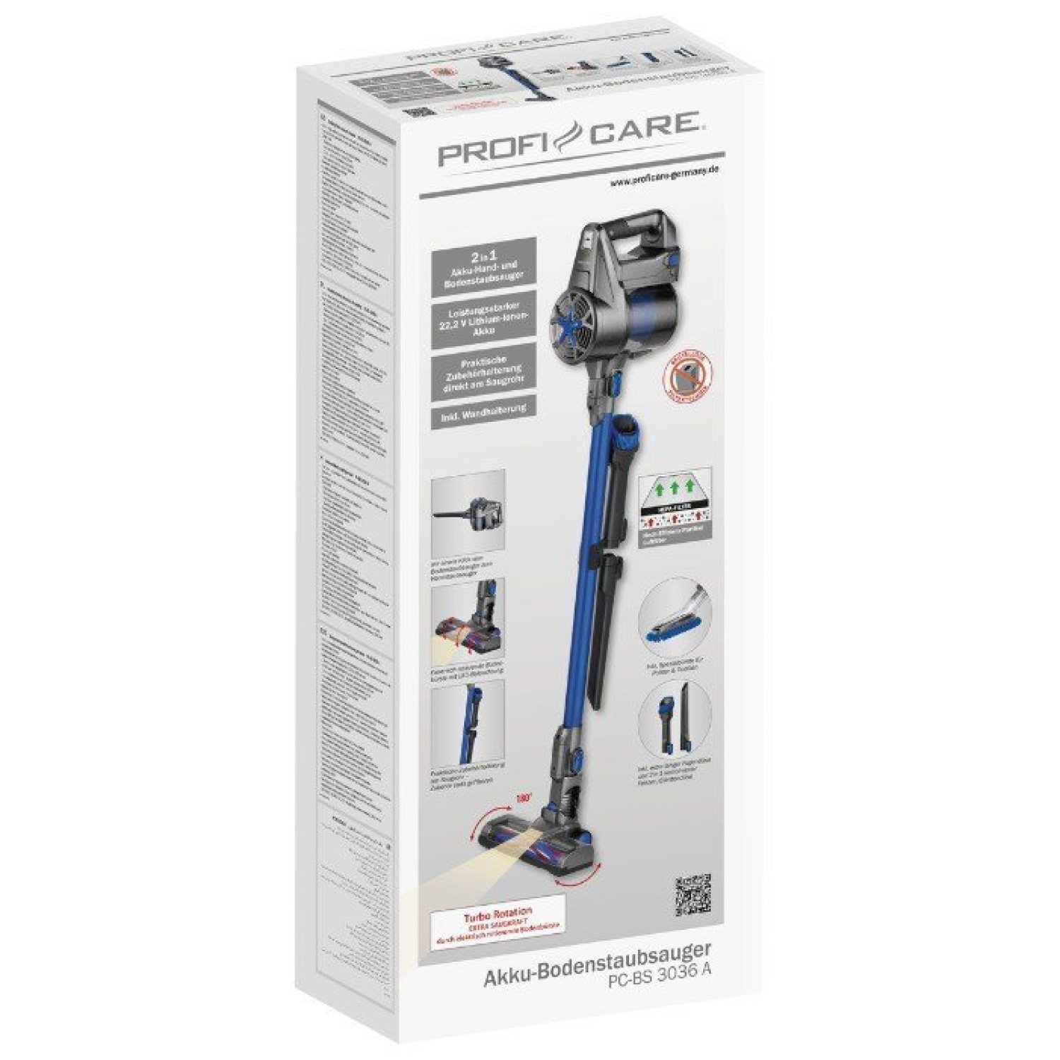 ProfiCare Pilli Zemin Süpürgesi - Görsel 2