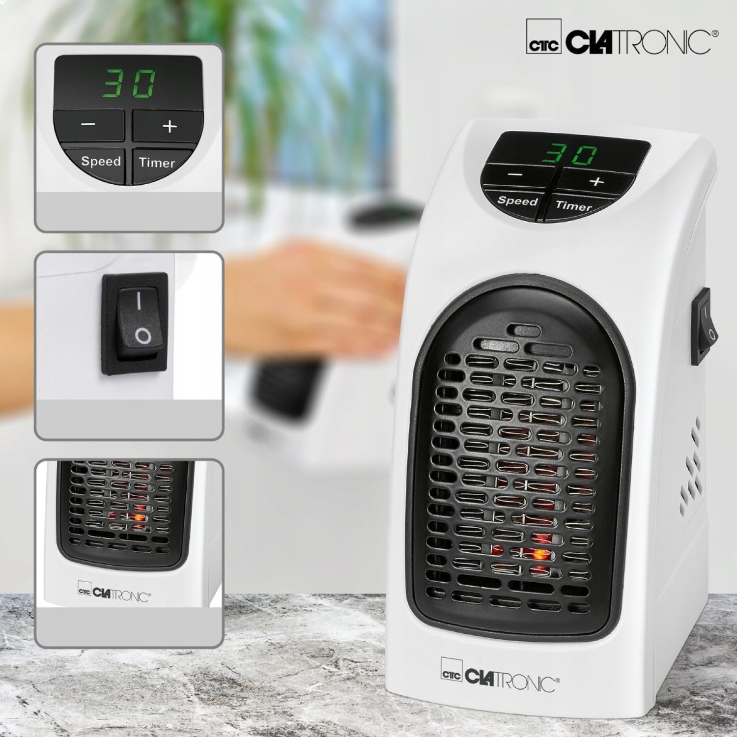 Clatronic Fanlı Soba 1000/2000W - Görsel 1