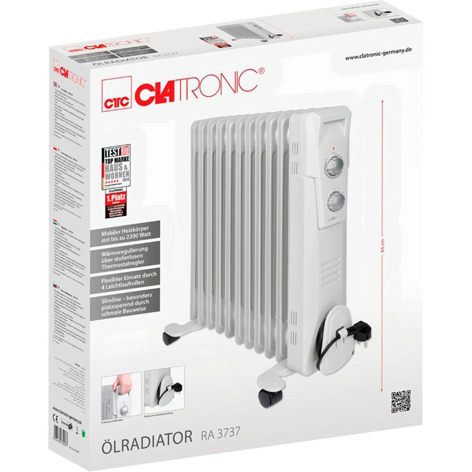 Clatronic 11'li Radyatör Soba - Görsel 2