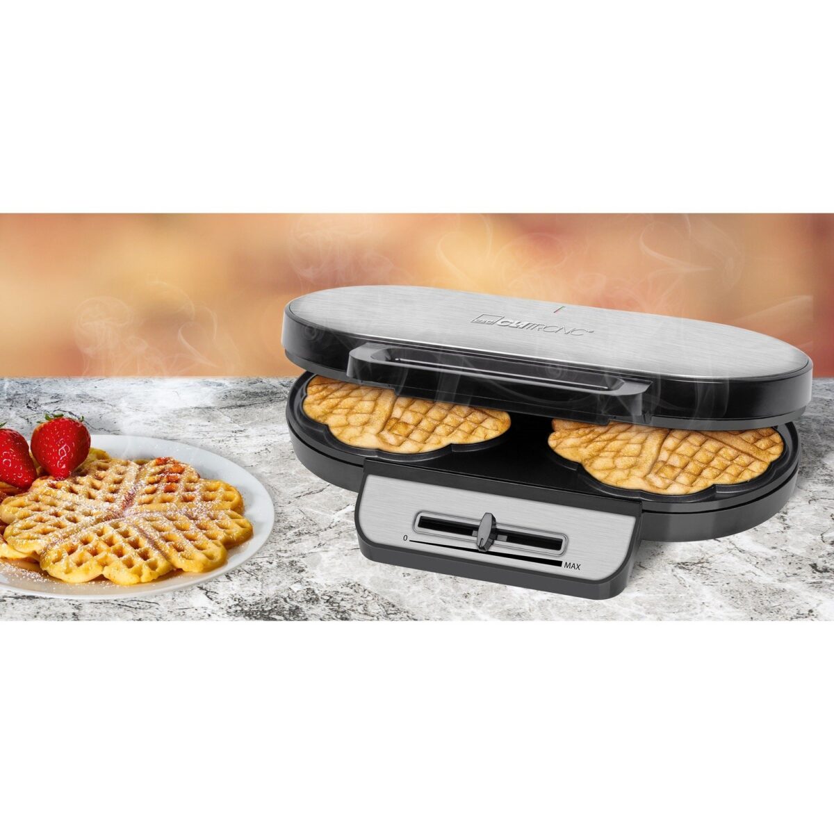 Clatronic Waffle Makinesi (İkili) - Görsel 2