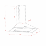 Elleti Rustik Krem Davlumbaz Bronz Çita 60cm - Görsel 2