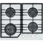 Elleti Beyaz Cam Ocak 4 Gazlı (1 WOK Dahil)