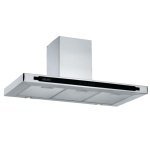 Elleti T Tip Inox Siyah Cam Panel Davlumbaz 90 cm.