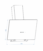 CH 1455 RC BG60 Üç Cam Siyah
Uzaktan Kumandalı Davlumbaz 60 cm. - Görsel 3