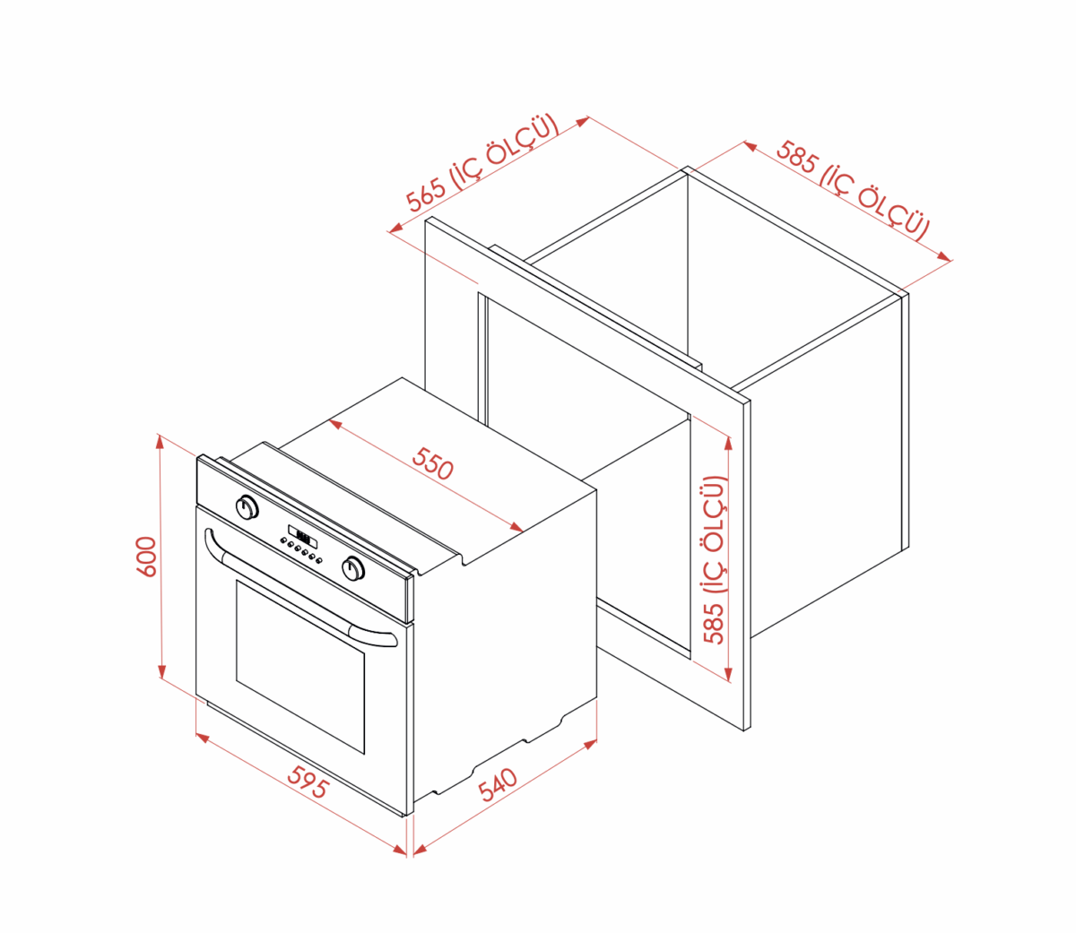 Elleti 9 programlı Dijital Siyah Fırın - Görsel 2