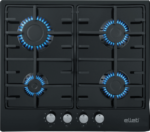 Elleti Siyah Emaye Ocak 4 Gazlı