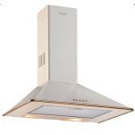 Elleti Rustik Krem Davlumbaz Bronz Çita 60cm