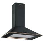 Elleti Rustik Siyah Davlumbaz Bronz Çita 60cm