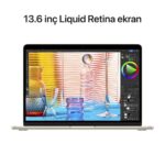 Apple MacBook Air 13.6" M2 8CPU 8GPU 8GB 256GB SSD Starlight - Görsel 4