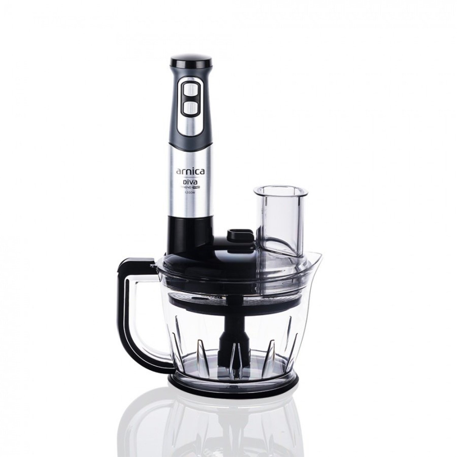 diva-trend-pro-silver-3667-31-B Arnica Diva Trend Pro Silver Doğrayıcı Blender Seti - Görsel 1