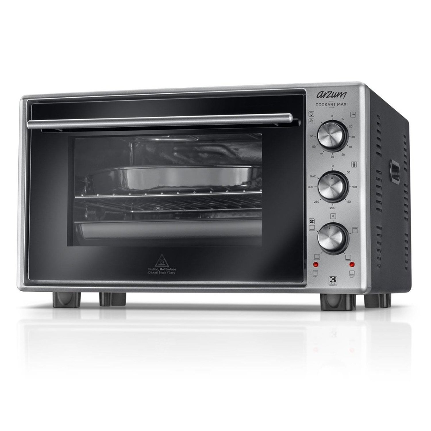 AR2002 Cookart Maxi 50 L Çift Camlı Fırın - Inox