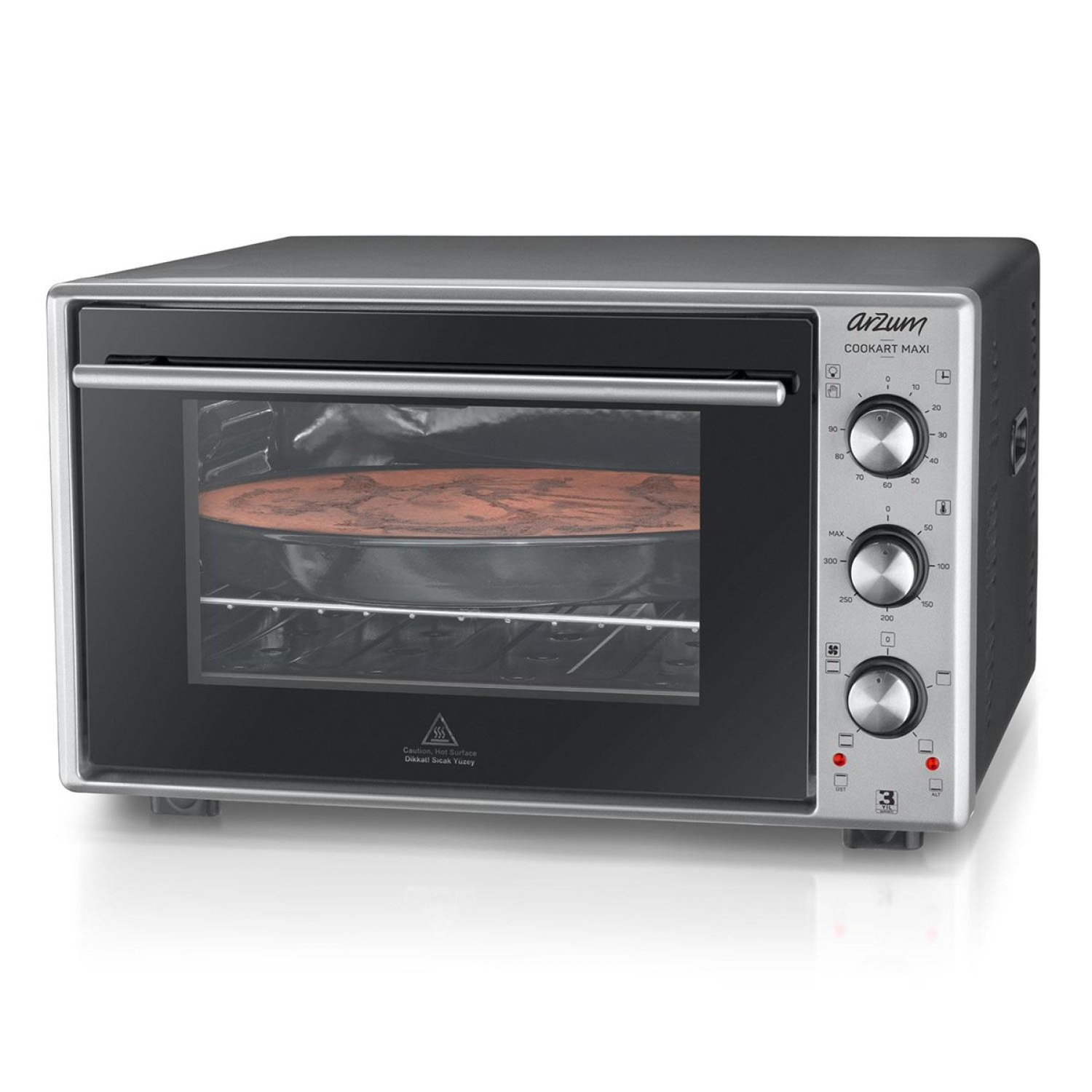 AR2002 Cookart Maxi 50 L Çift Camlı Fırın - Inox