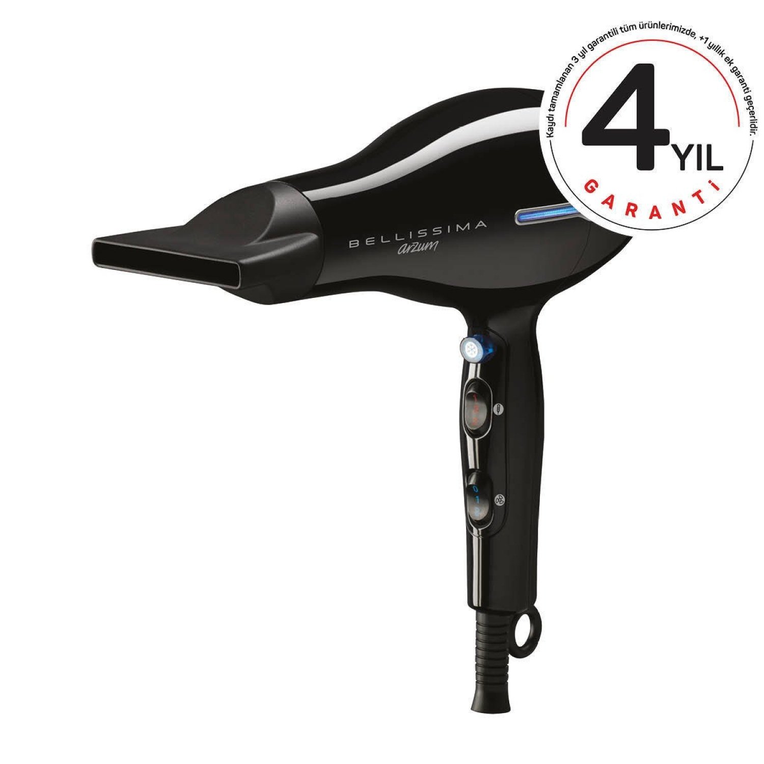 AR5003 Bellissima Profesyonel İyonlu Saç Kurutma Makinesi - Siyah