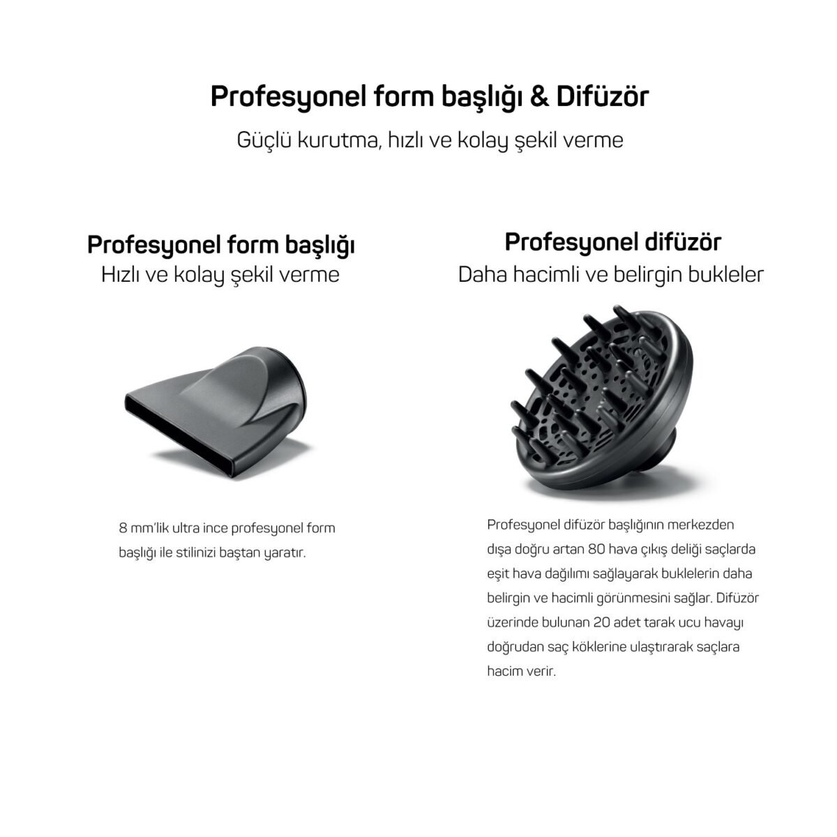 AR5004 Bellissima Profesyonel Saç Kurutma Makinesi - Siyah