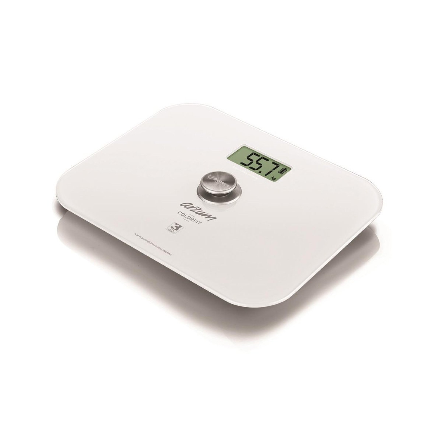 AR5034 Colorfit Çevre Dostu Cam Banyo Baskülü