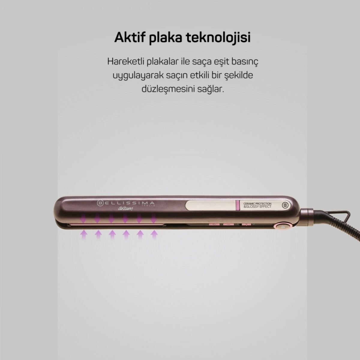 AR5062 Bellissima Creativity Glossy Saç Düzleştirici - Pembe