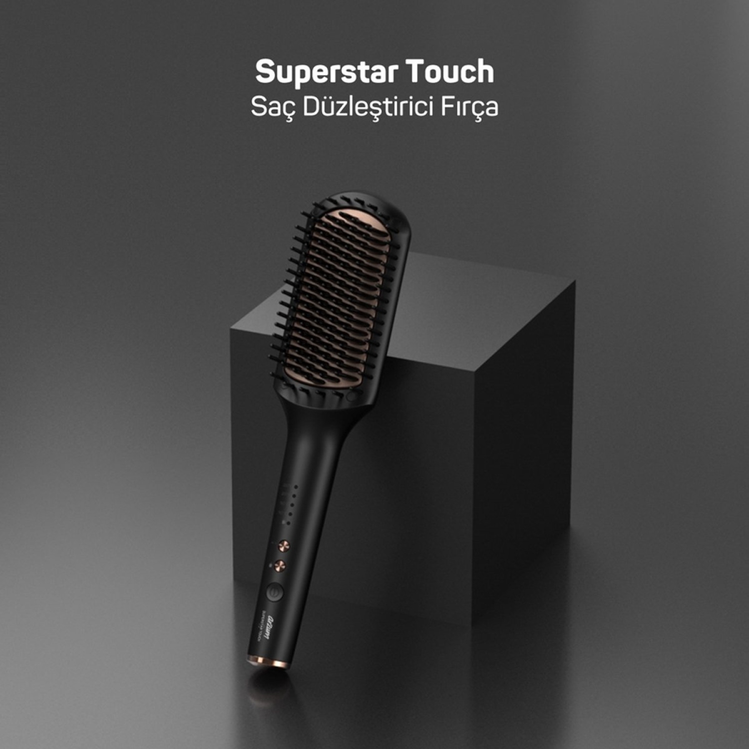 AR5068 Superstar Touch Saç Düzleştirici Fırça - Siyah