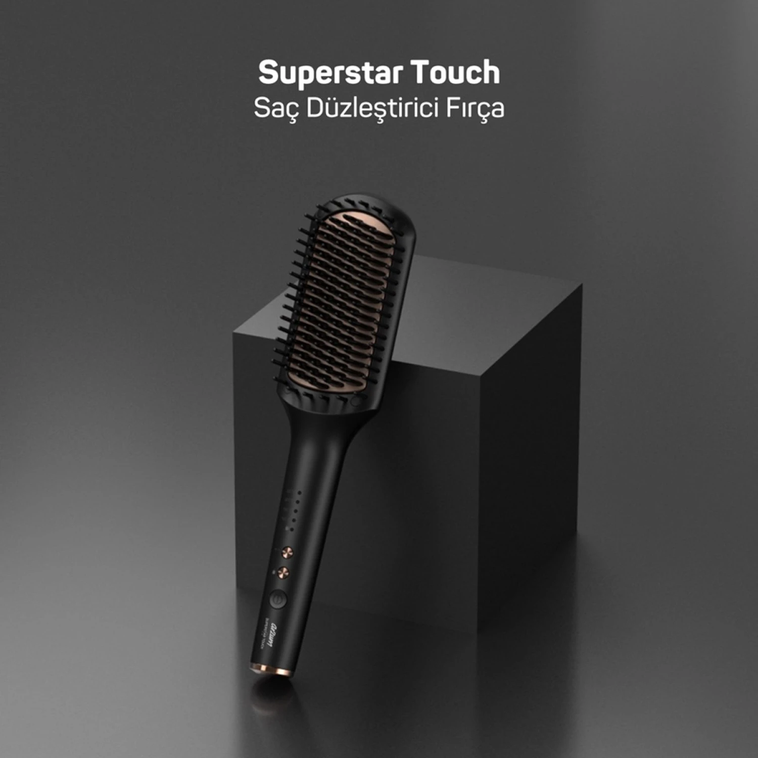 AR5068 Superstar Touch Saç Düzleştirici Fırça - Siyah