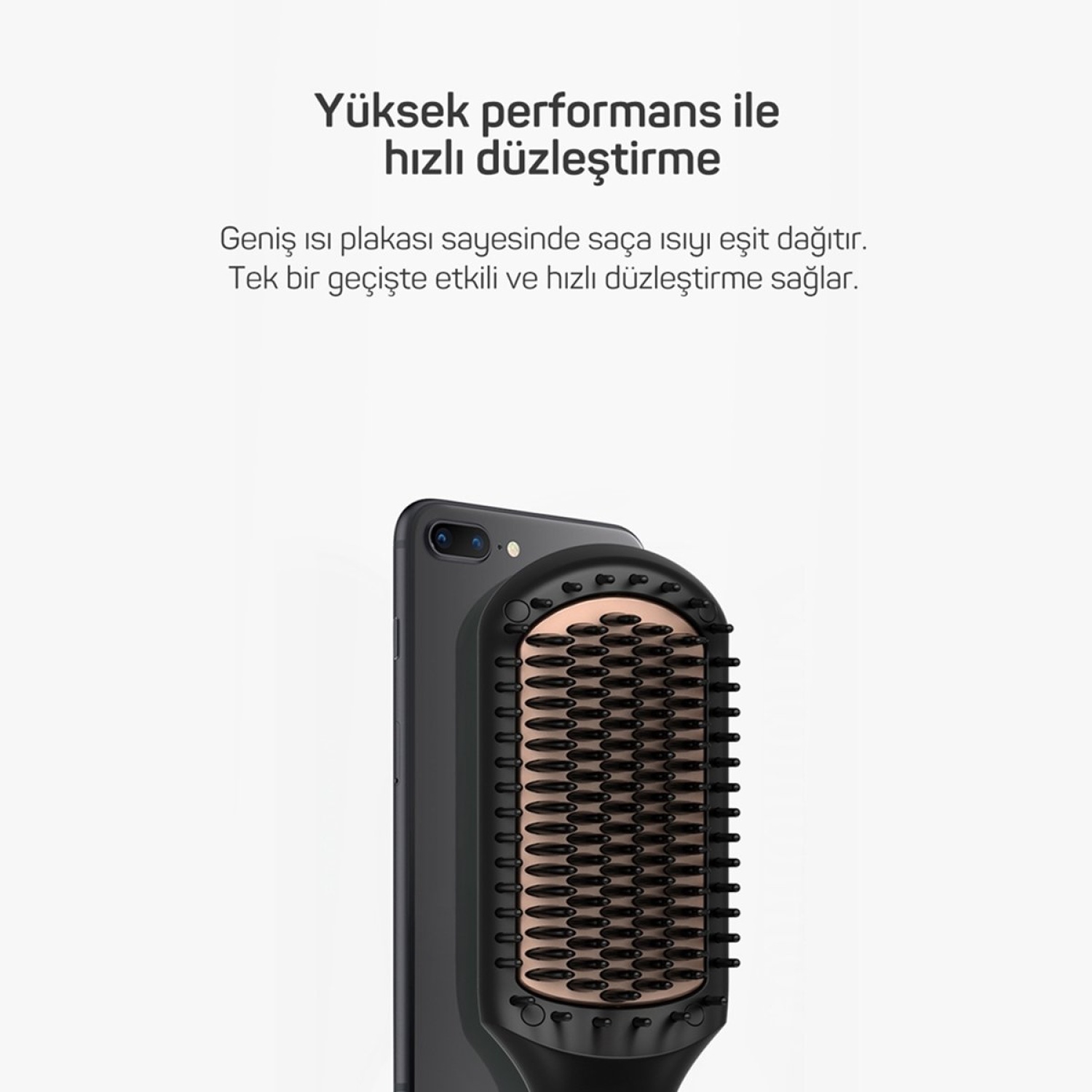 AR5068 Superstar Touch Saç Düzleştirici Fırça - Siyah