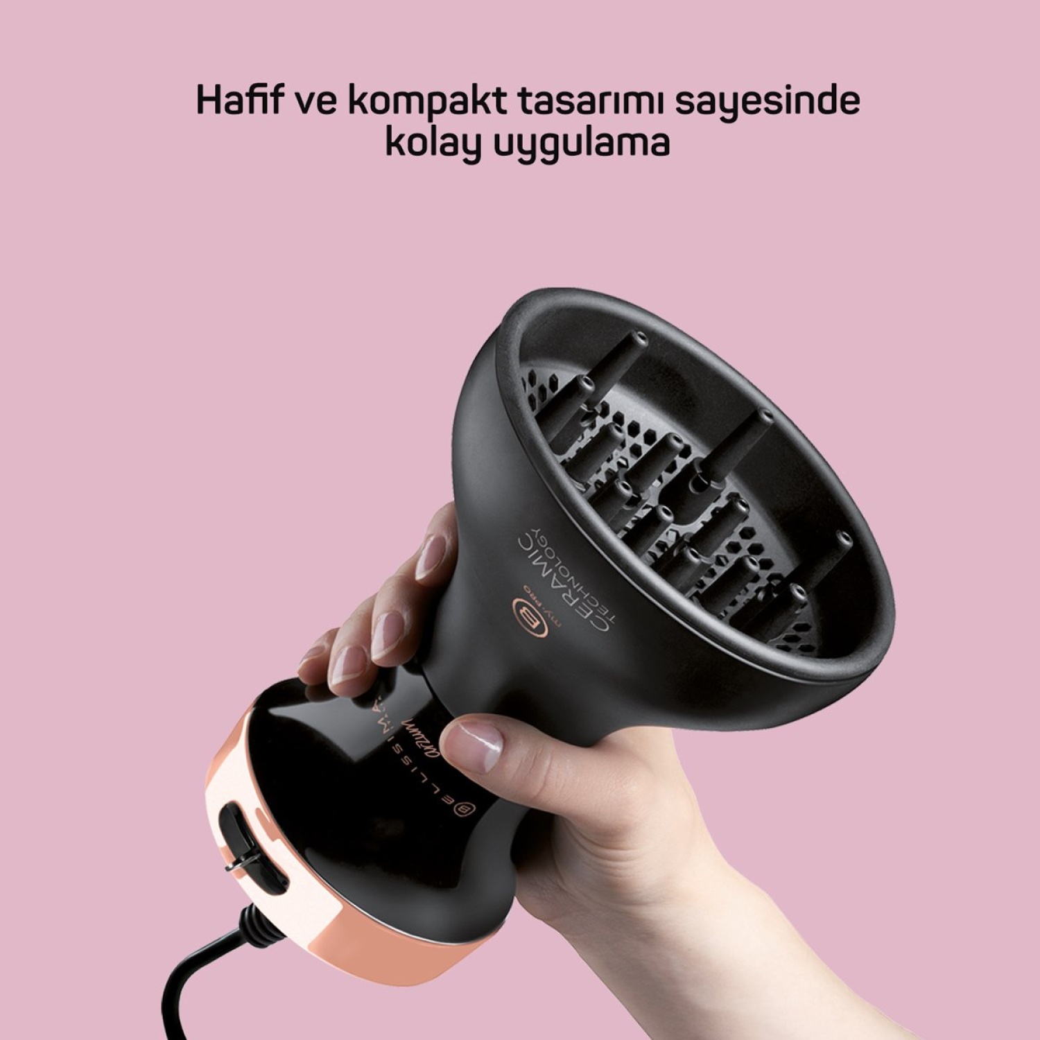 ARZUM BELLİSİMA DİFFON SERAMİC SAÇ KURUTMA MAKİNESİ - Görsel 2