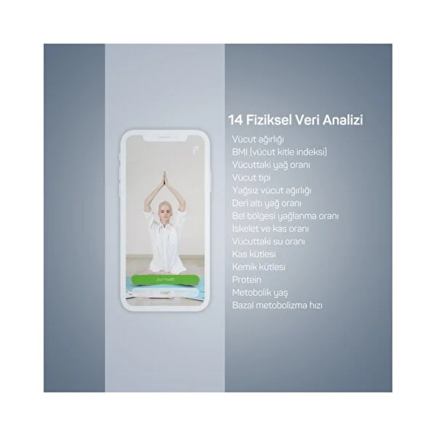 ARZUM SMARTFİT NEO AKILLI ANALİZ BASKÜLÜ