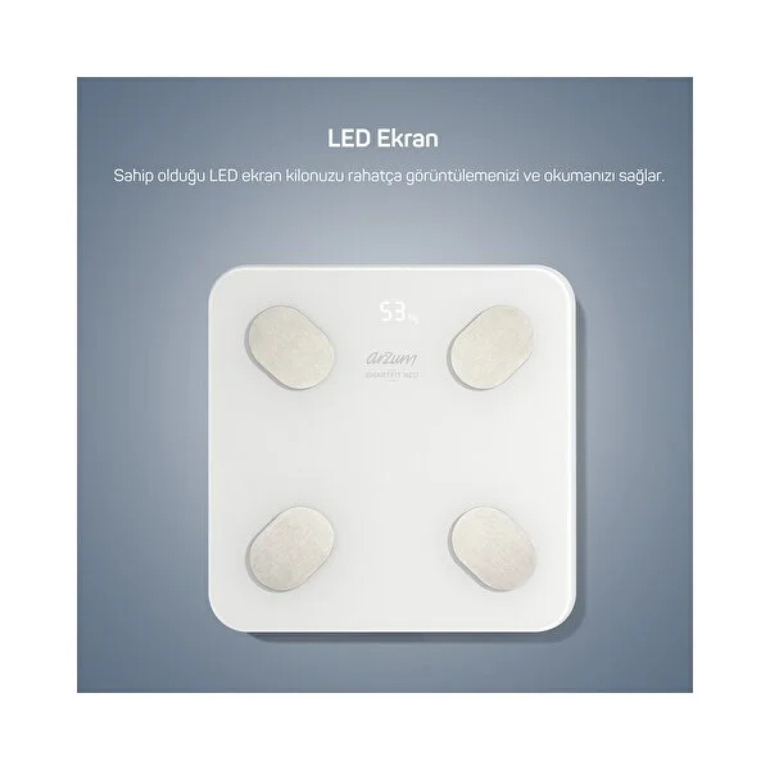 ARZUM SMARTFİT NEO AKILLI ANALİZ BASKÜLÜ