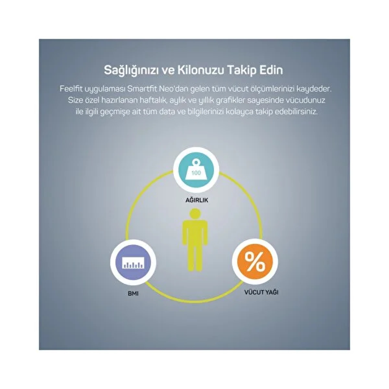 ARZUM SMARTFİT NEO AKILLI ANALİZ BASKÜLÜ