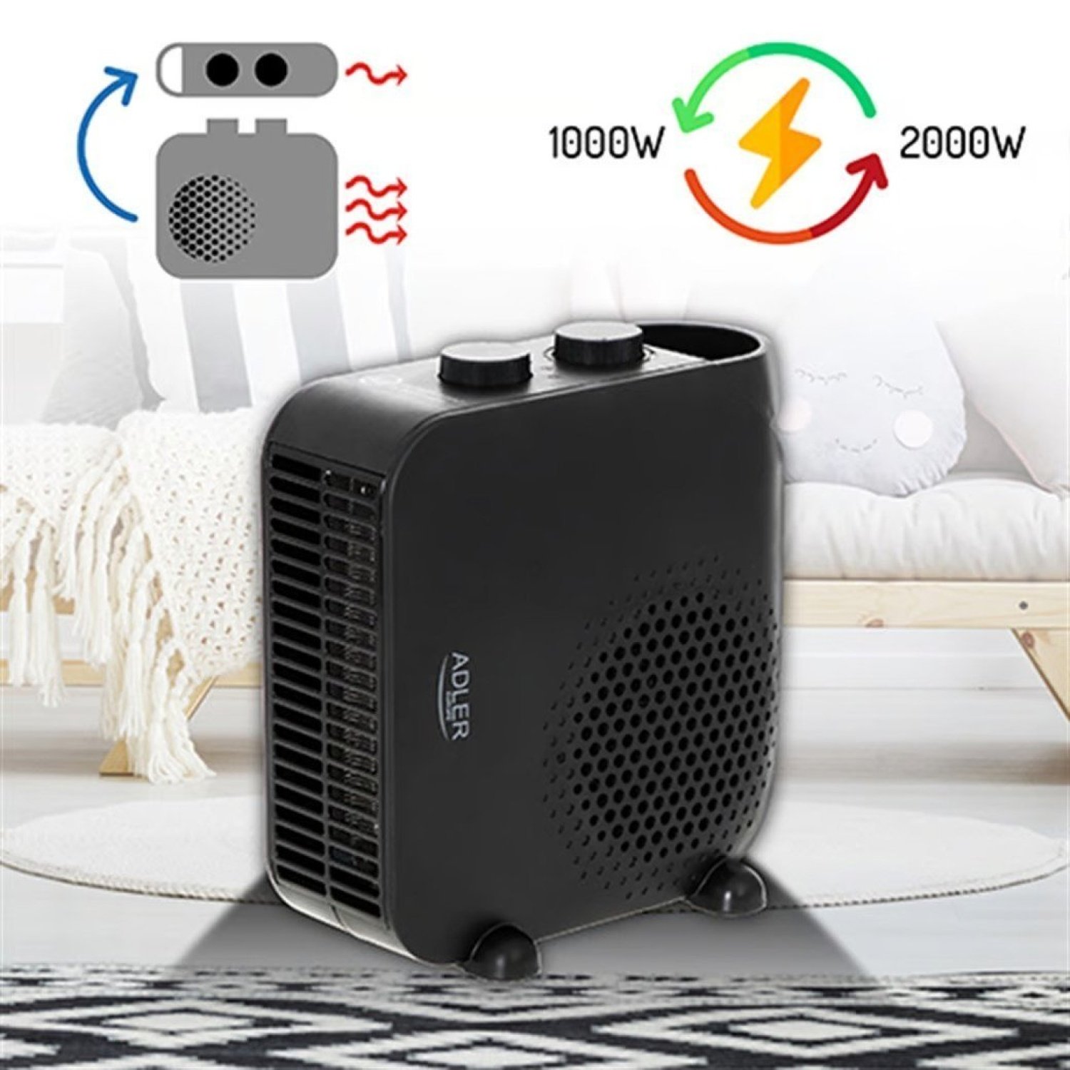 ezgif.com-gif-maker (3) ADLER AD 7725b HEATER ELEKTRİKLİ ISITICI - Görsel 1
