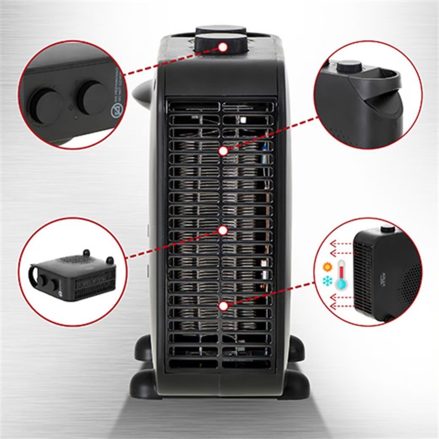 ADLER AD 7725b HEATER ELEKTRİKLİ ISITICI - Görsel 2
