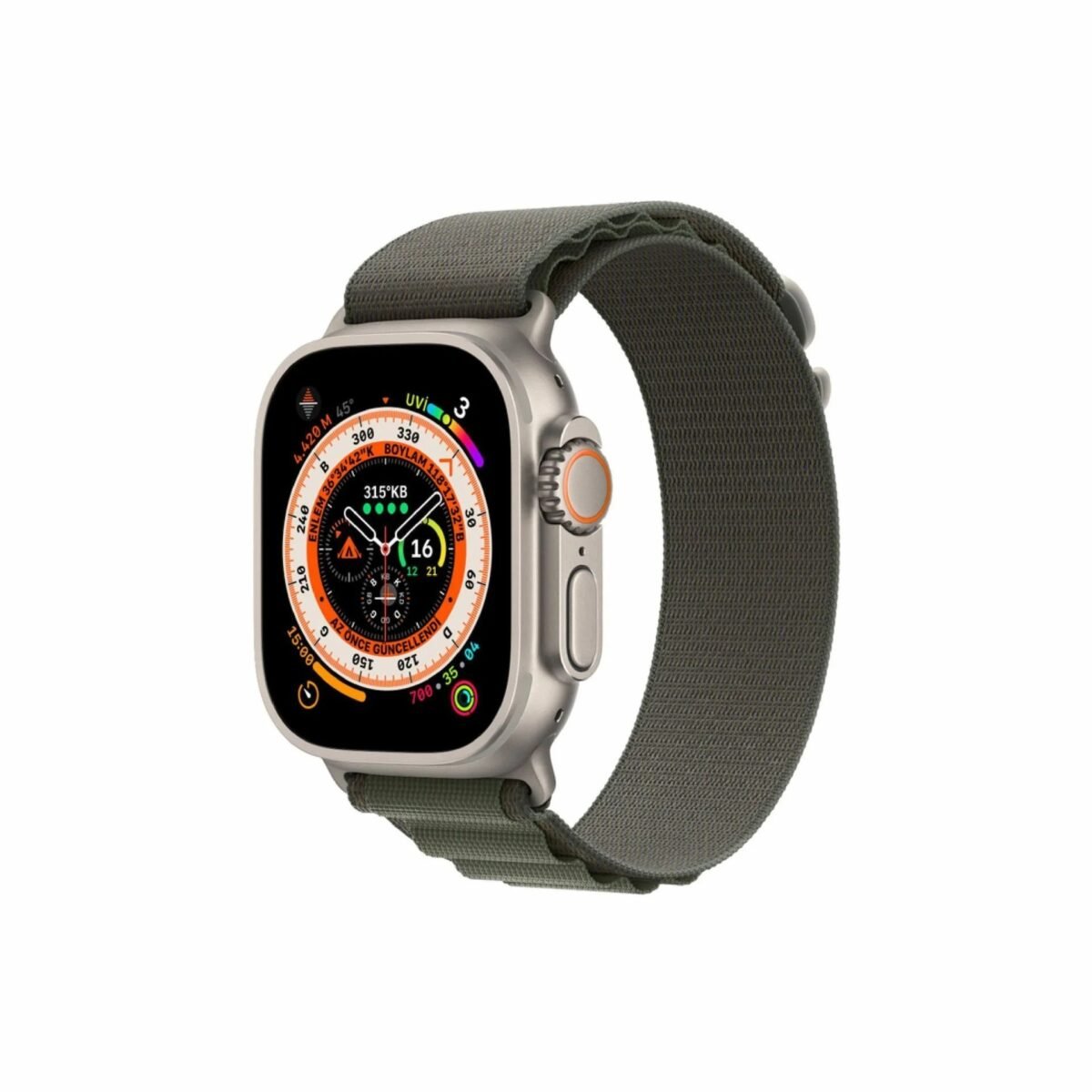 Apple Watch Ultra Green - Alpine Loop - Görsel 1