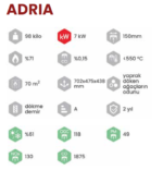 NORDFLAM ADRIA DÖKÜM SOBA - Görsel 4