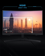 SAMSUNG ODYSSEY G5 27 İNÇ 1MS 144 HZ QHD CURVED VA LED MONİTÖR - Görsel 2