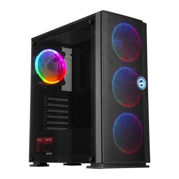 EVEREST KASTRA REAL 500W SİYAH 4X RAİNBOW FANLI OYUNCU KASASI