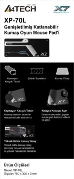 A4 TECH X7 XP-70L MOUSE PAD - Görsel 2