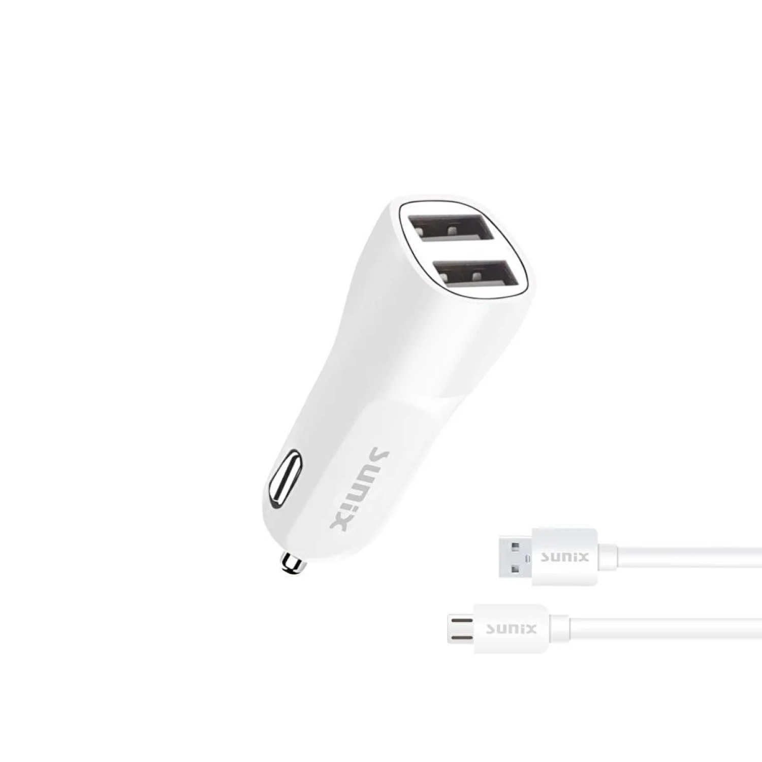 Sunix S-307 2.4A Çift USB Micro Araç Set Şarj - Görsel 1