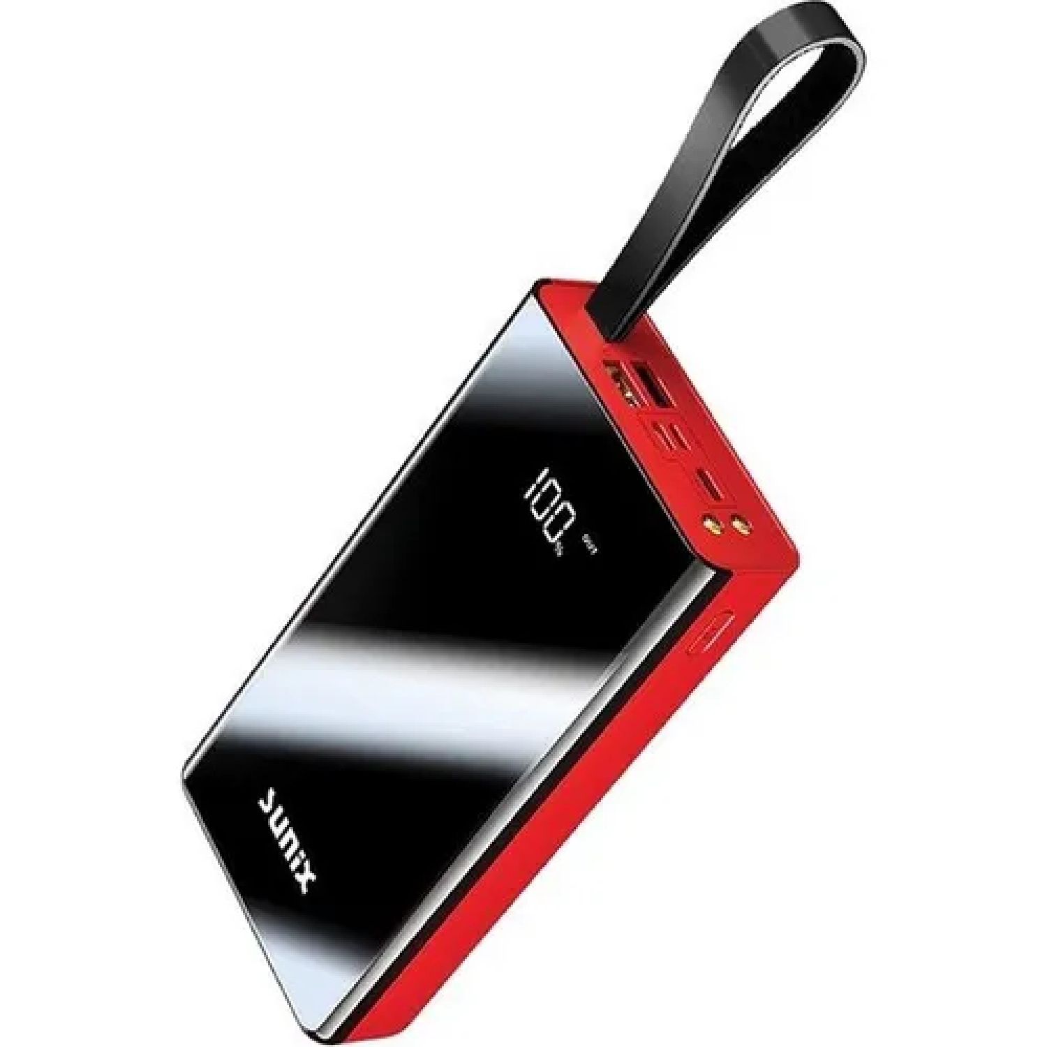 Sunix PB-11 Ledli Dijital Göstergeli 30000 mAh Kırmızı Powerbank - Görsel 1