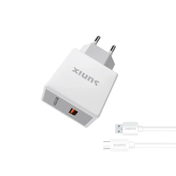 Sunix S-225 3.4A Hızlı Şarj Özellikli Type-C Set Şarj Aleti