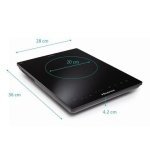 HISENSE HIC2000Y TEK GÖZLÜ 28*36 CM CAM İNDÜKSİYON ANKASTRE OCAK SİYAH