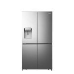 HISENSE RQ760N4SASE 584 LT. 4 KAPILI GARDROP TİPİ NO FROST SU ve BUZ HAZNELİ BUZDOLABI INOX