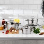 Schafer New Stahl Çelik Tencere Seti-8 Parça-Inox