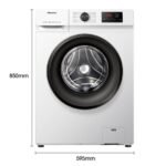 HISENSE WFVB6010EM 1000 DEVİR 6KG. ÇAMAŞIR MAKİNESİ BEYAZ - Görsel 3