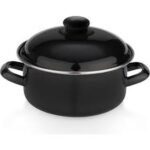 Schafer Komfort Pişir Sakla Emaye Tencere 18 Cm-Siyah