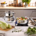 Schafer Cookhaus Çelik Tencere Seti 6 Parça-Gümüş